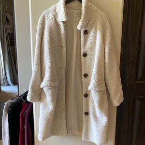 Cozy White Sherpa Coat
